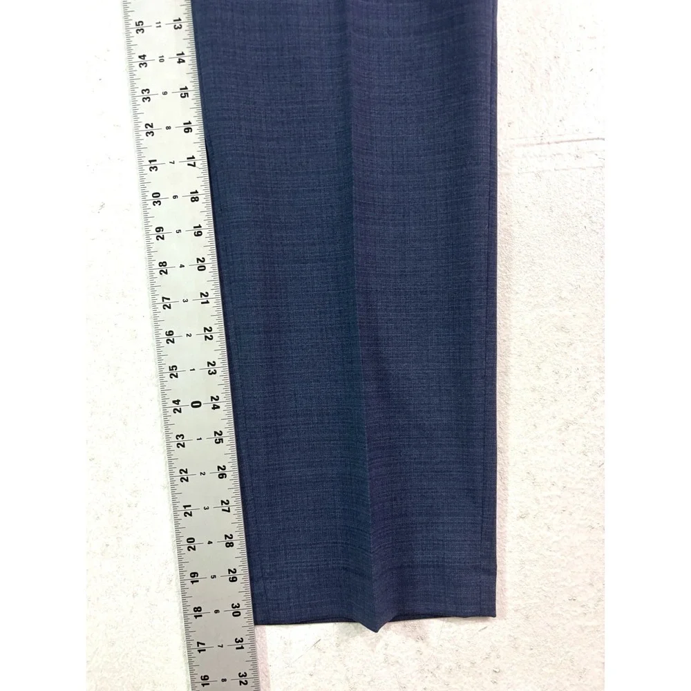 NEW Cremieux 36x30 Navy Blue Dress Suit Pants Modern Fit Travel Smart Wool Blend